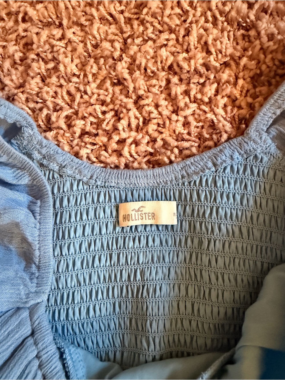 Hollister Light Blue Puff Sleeve Maxi Dress - Picture 5 of 7